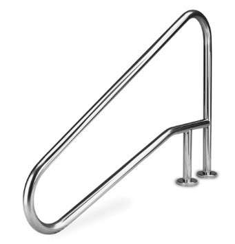 SR Smith 3-Bend (Extended) Inground Pool Handrail - Polished Stainless